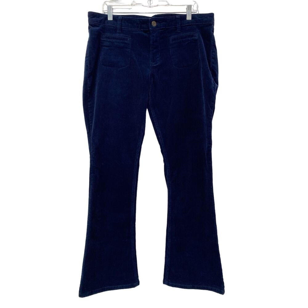 GAP Baby Boot Corduroy Pants Women’s Size 14 32 R Pocket Blue 70’s Western‎ Boho